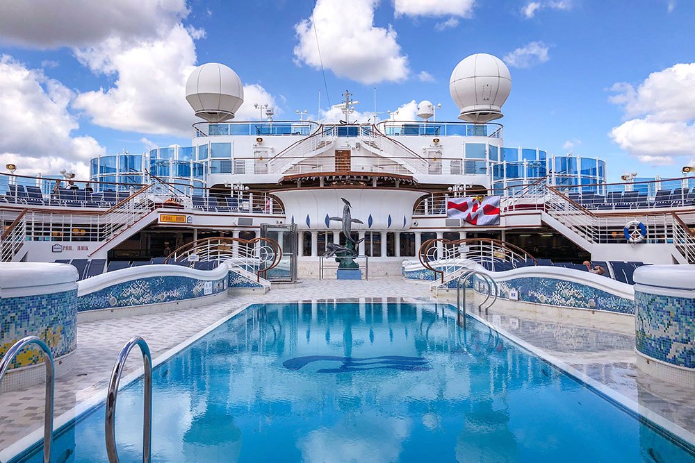 Top deck on Sapphire Princess