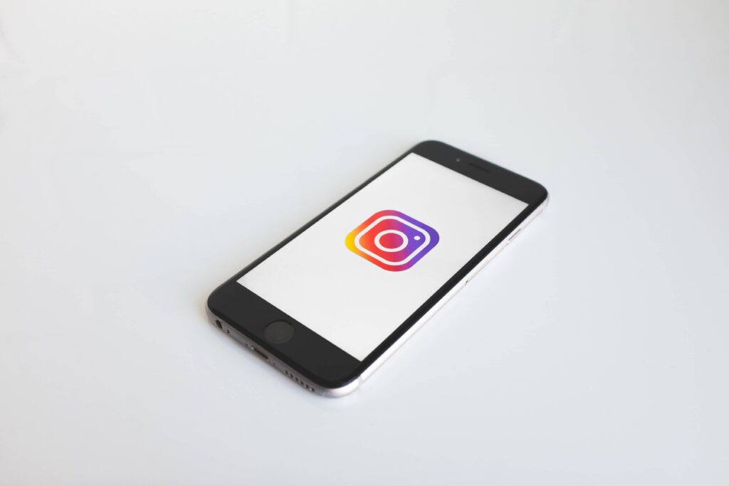Instagram displayed on a phone