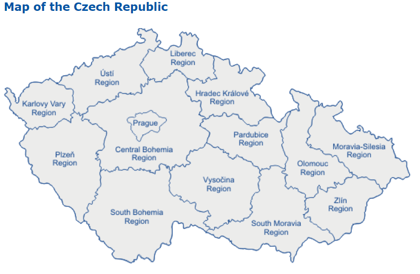czech republic map